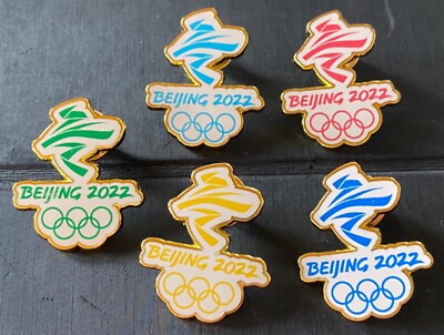 BEIJING 2022 OLYMPIC PINS - COMPLETE SET WITH 5 LOGO PINS _ | eBay
