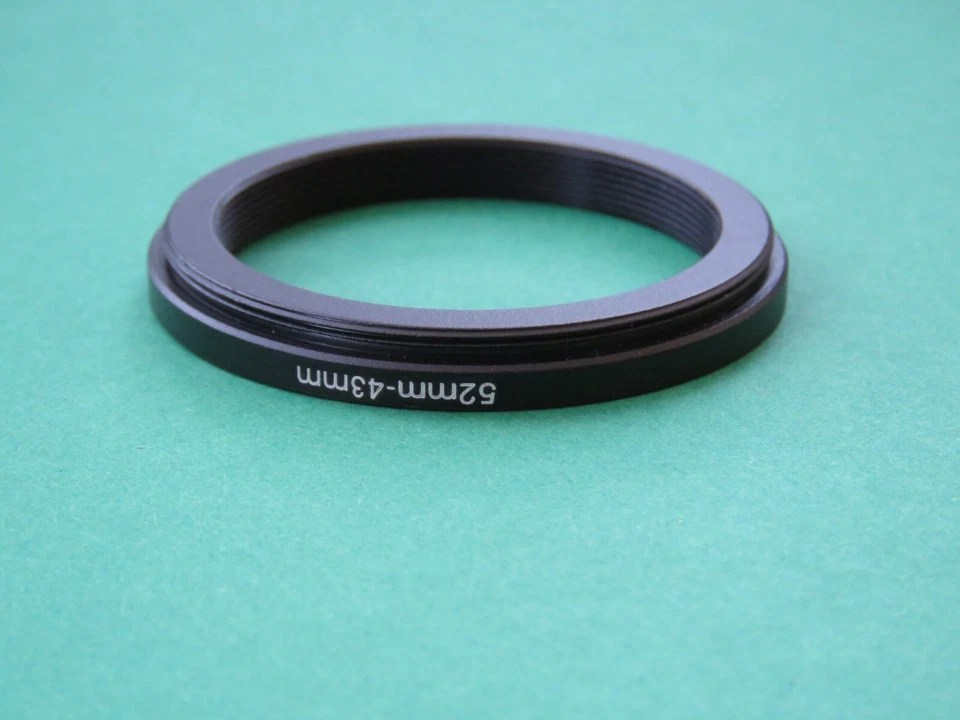 52mm-43mm 52-43 Step Down Male-Female Filter Ring Adapter 52mm-43mm  - Image 2 of 2