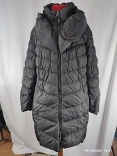 Betty Barclay Womens Grey Down Filled Padded Winter Parka Jacket Coat Size L