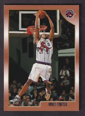 Vince Carter 1998-99 Topps Rookie Card #199 Raptors NM | eBay
