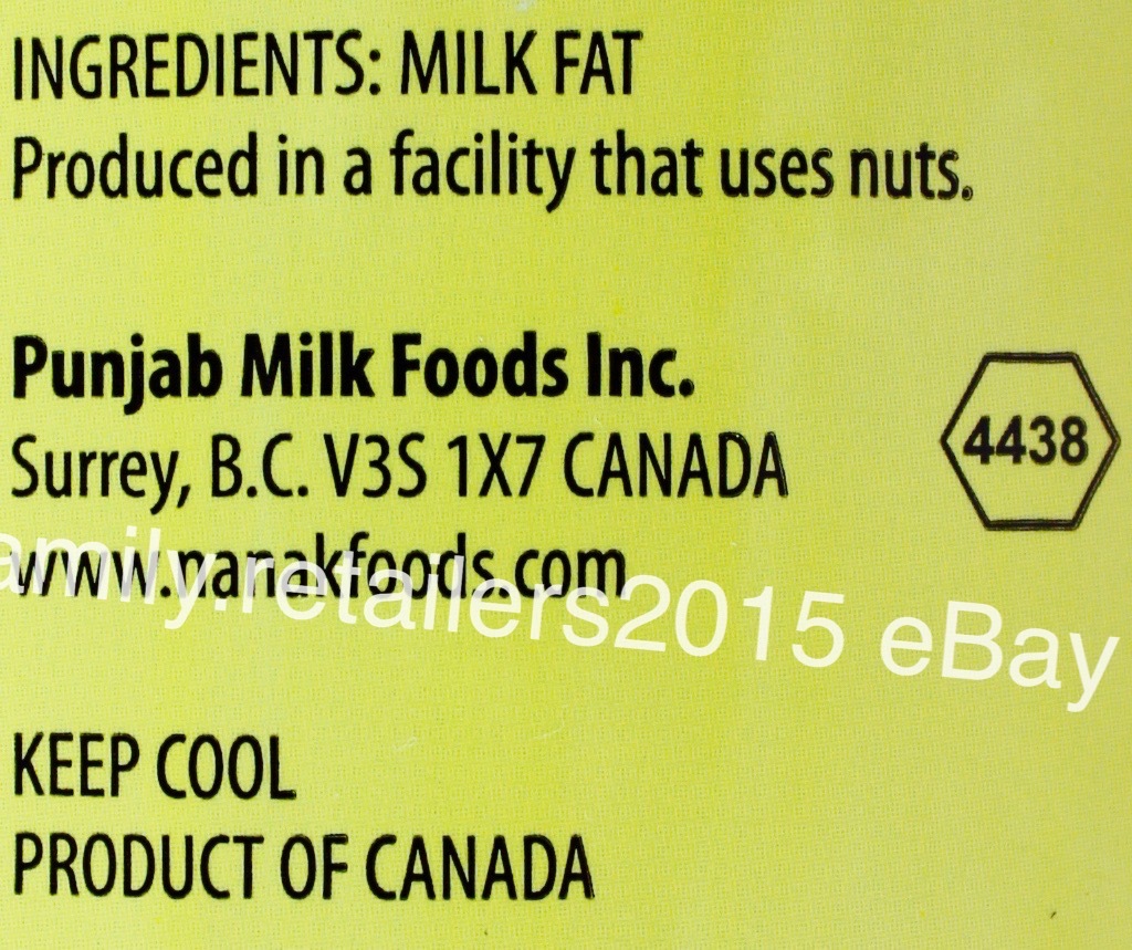 Nanak Pure Desi Ghee Clarified Butter Indian Cooking Baking, 56 Ounces