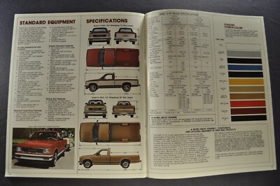 1982 GMC S-15 Pickup Truck Brochure Gypsy High Sierra 4x4 Nice
