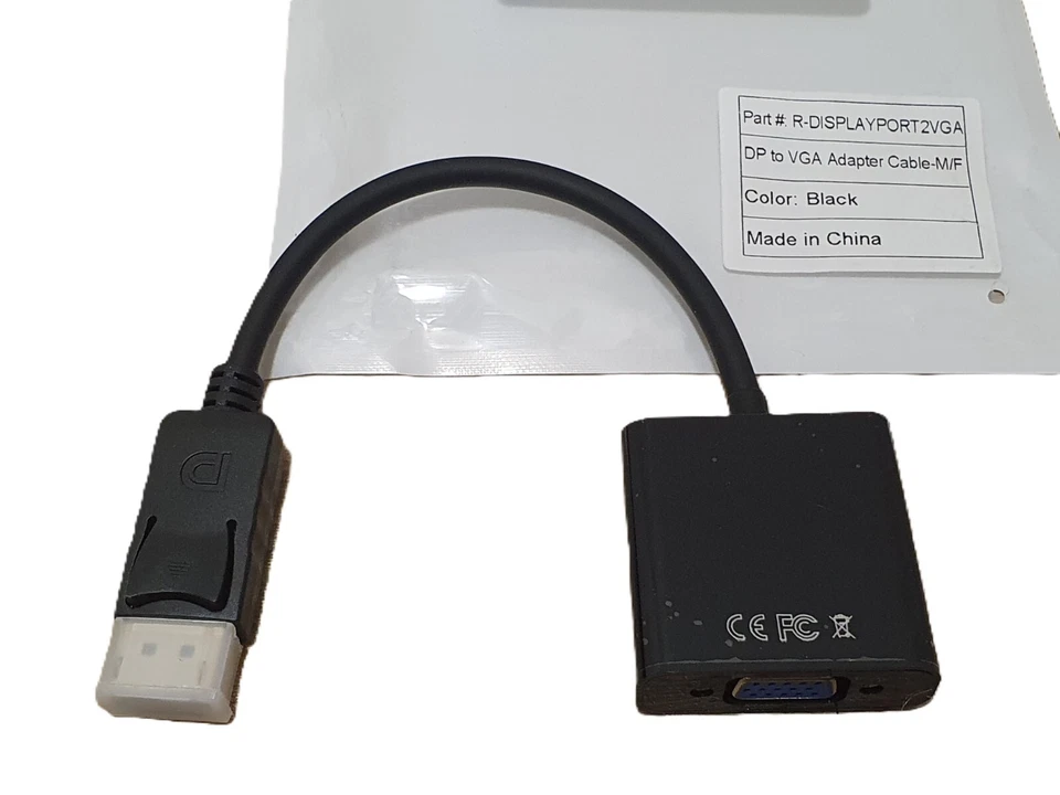 Displayport zu VGA Adapter Markenware! 25cm PC Notebook addon Networks - Bild 4 von 4
