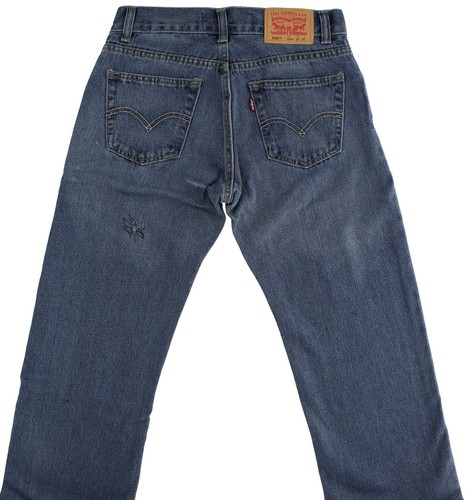 Levi's Boy's 505 Straight Leg Denim Jeans, Regular, Husky OR Slim Youth Pants - Picture 3 of 51
