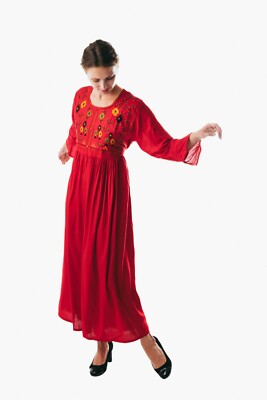 Women's Floral Maxi Dress Summer Beach Sleeve Long Boho Sundress casual  wear | eBay
