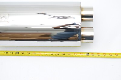 1320 Twin Exit Fujitsubo Legalis Style muffler 240z 260z 2.5 inch