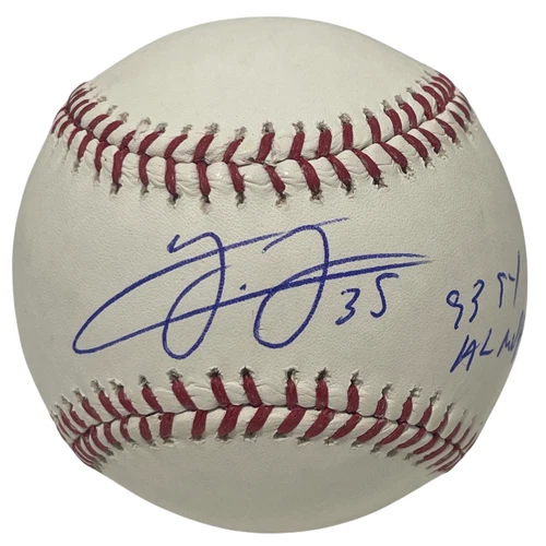 Frank Thomas Signed ROMLB Baseball Chicago White Sox w/ 93 94 AL MVP LEAF COA