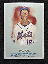 ANGEL PAGAN #323 2010 Topps Allen & Ginter's SP Short Print New York Mets