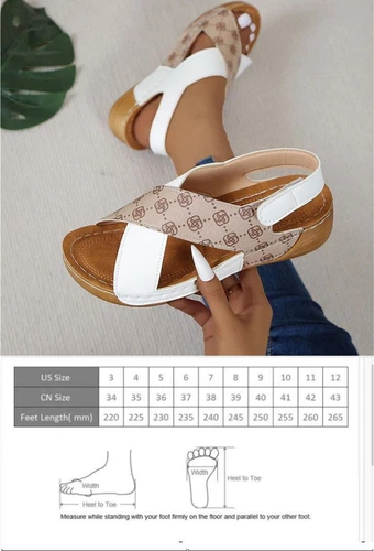 Damen Orthopädische Sandalen Bequeme Hausschuhe Peep Toe Offener Schuhe Sommer - Bild 3 von 25