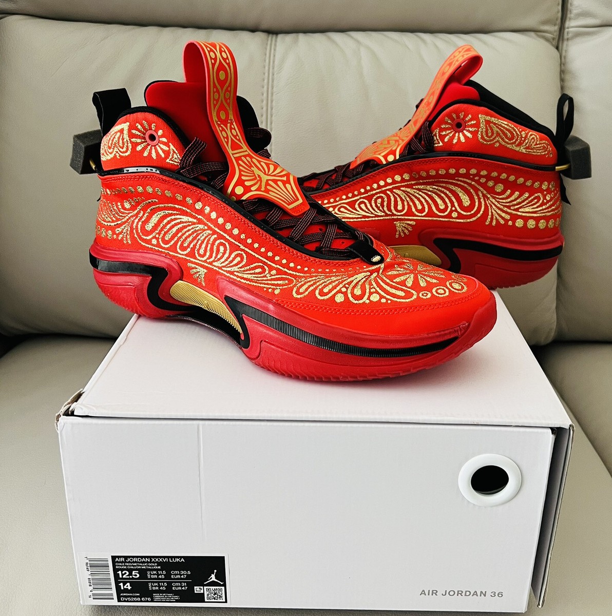 Nike Air Jordan Luka Doncic XXXVI 36 El Matador Size 8 Men\'s  DV5268-676 s-l400.jpg main image 3