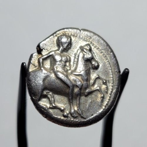 ANCIENT GREEK Cilicia, Kelenderis c. 425 BC - AR Stater Horse Rider GOAT Near AU