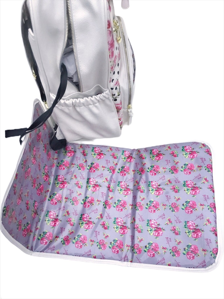 Betsey Johnson Diaper Bag Travel Backpack Sakura Floral with  display picture 3