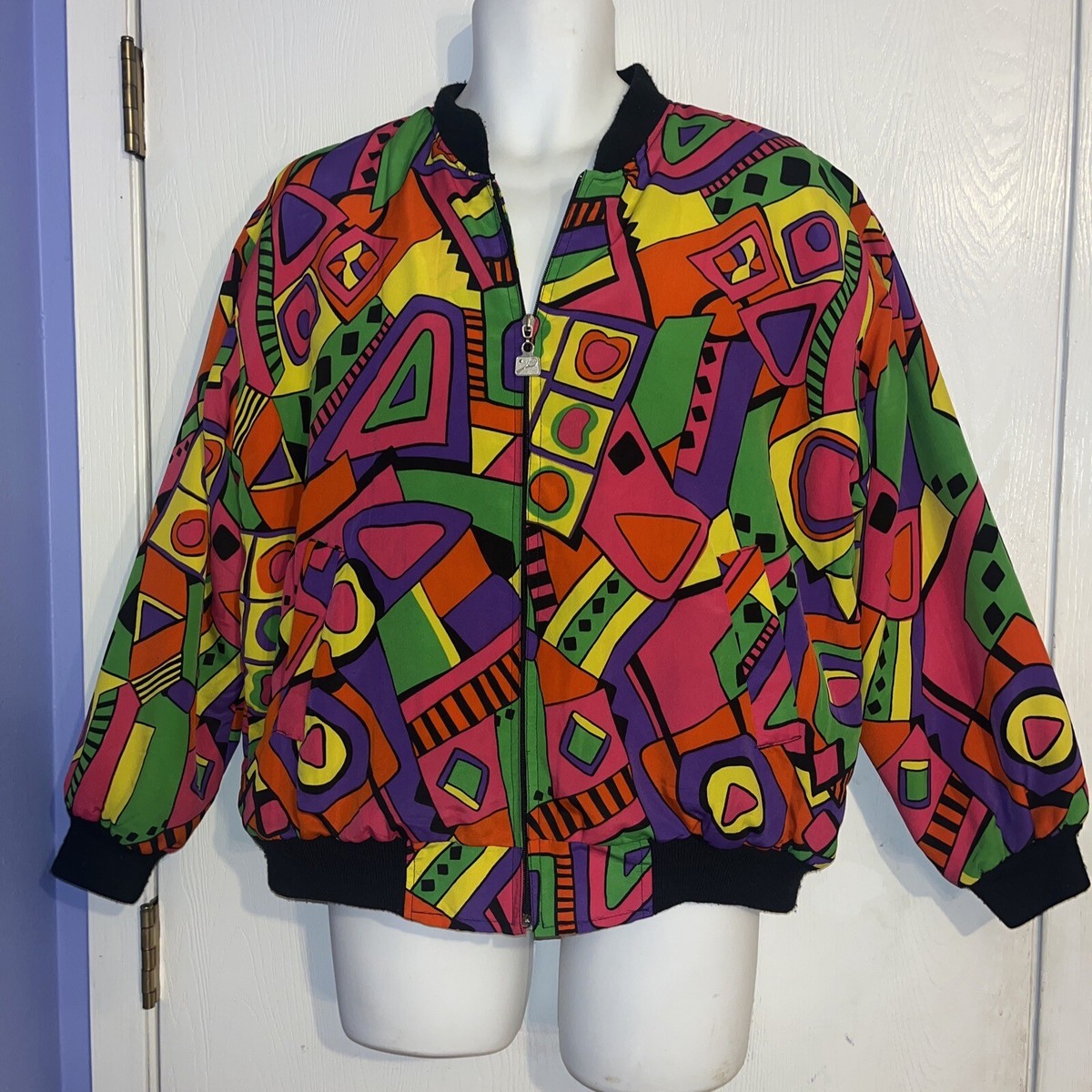 ジャケット・アウター 80s vintage valentino harrington jacket Vintage Gianni Valentino Harrington Light Jacket - Etsy