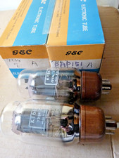 GEC KT66  Twin Halo Getters at Base Pair   A Valve Tube New Old Stock