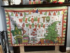 Christmas Decorations Welcome to Whoville Tree Stars Backdrop Banner 59" x 39"
