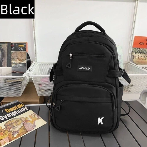 Damen Rucksack wasserdicht Einfachheit große Kapazität Schultasche Reisetaschen- - Bild 27 von 29