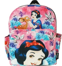 Small Backpack Deluxe - Disney - Oversize Print 12" Snow White School Bag NEW