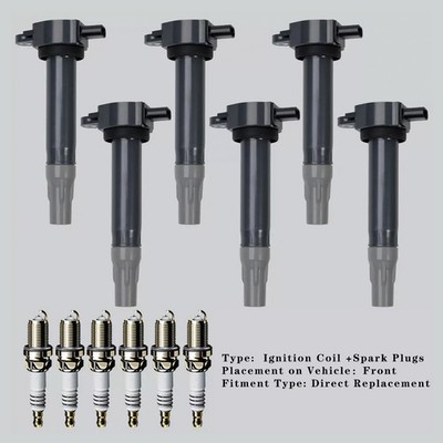 6pcs Ignition Coil & Spark Plugs UF502 Für Dodge Chrysler 3.5L 4.0L R2