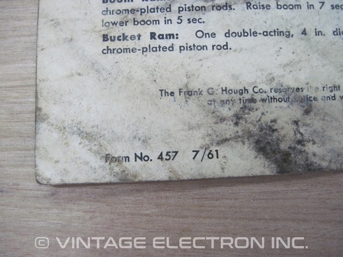 Cargador útil HOUGH (cargador) - Manual de piezas (H-60) y folletos de venta (H-30B y H-50B) - Imagen 7 de 9