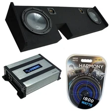 09-14 Ford F-150 Ext Super Cab Truck Harmony R104 Dual 10" Sub Box & HA-A400.1