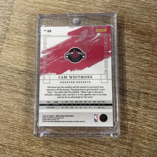 Panini Impeccable Cam Whitmore Rookie #/75 - Bild 2 von 2