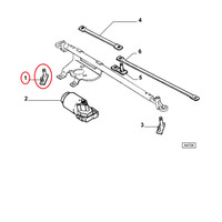 Wischerarm Mit Hebel Fiat Typ - Lancia Delta Original 9941774