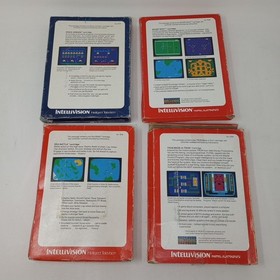 Lot Of 16 Intellivision Games With Boxes (Some Have Manuals & Overlays)