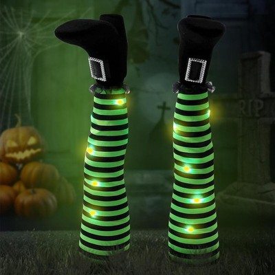Halloween LED Böse Hexenbeine Licht auf dem Kopf stehende Streifen für draußen