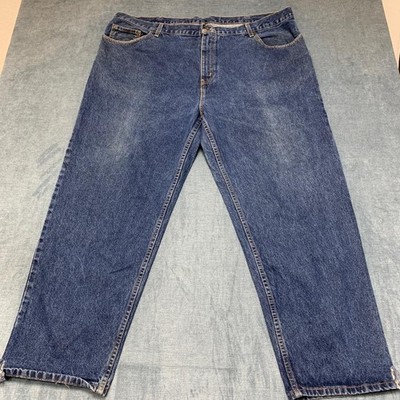 Faded Glory Jeans Mens 45x32 Blue Medium Wash Relaxed Fit High Rise Straight Leg