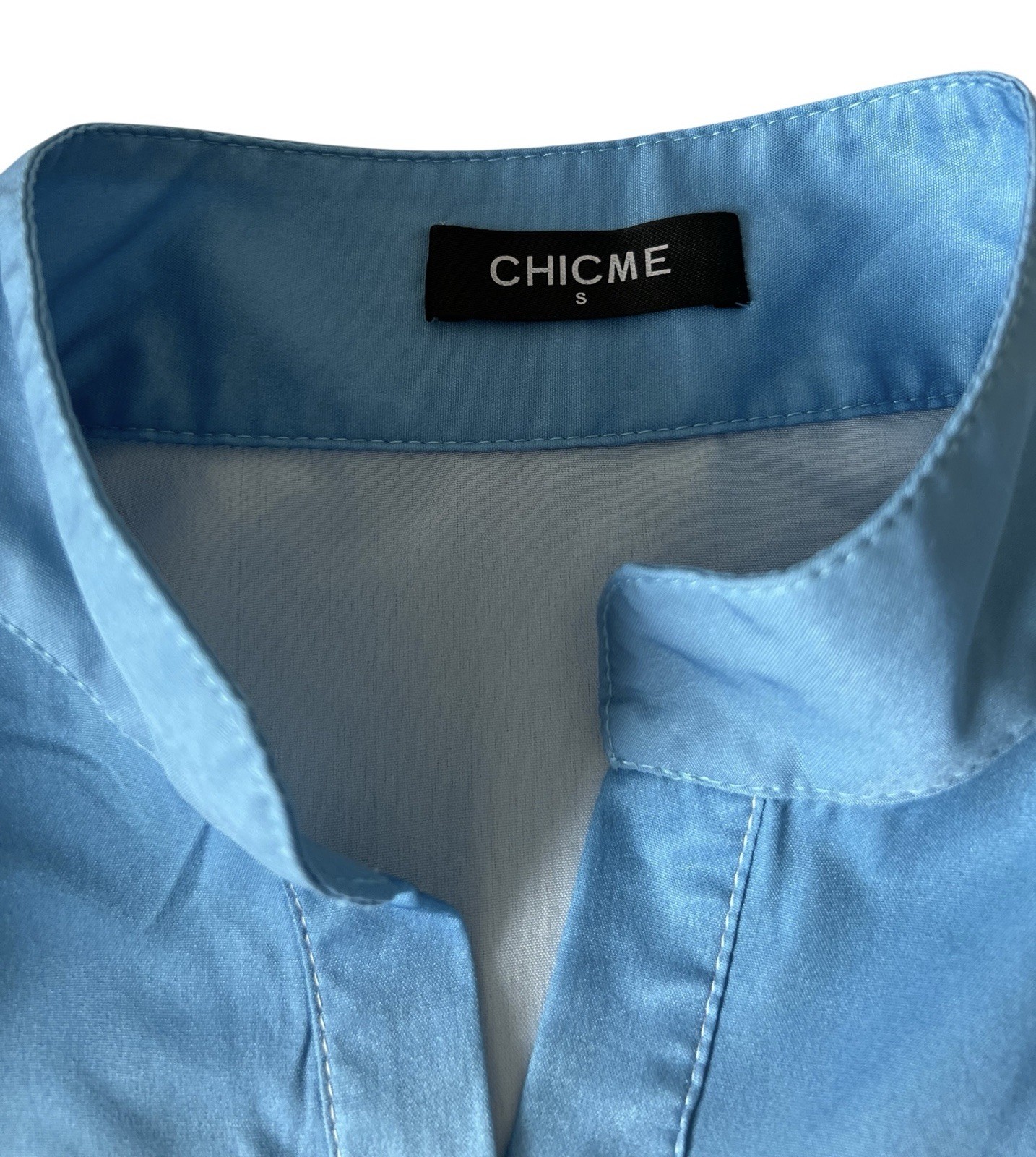 Chic Multicolor Long Sleeve Button Down Small - image 5