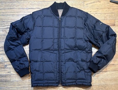 Volcom Mens M Y2K Down Puffer Jacket Black Insulated Snowbaord 2000s