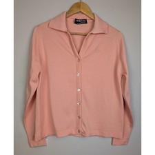 Vintage Givenchy Sport Collared Cardigan Orange 40