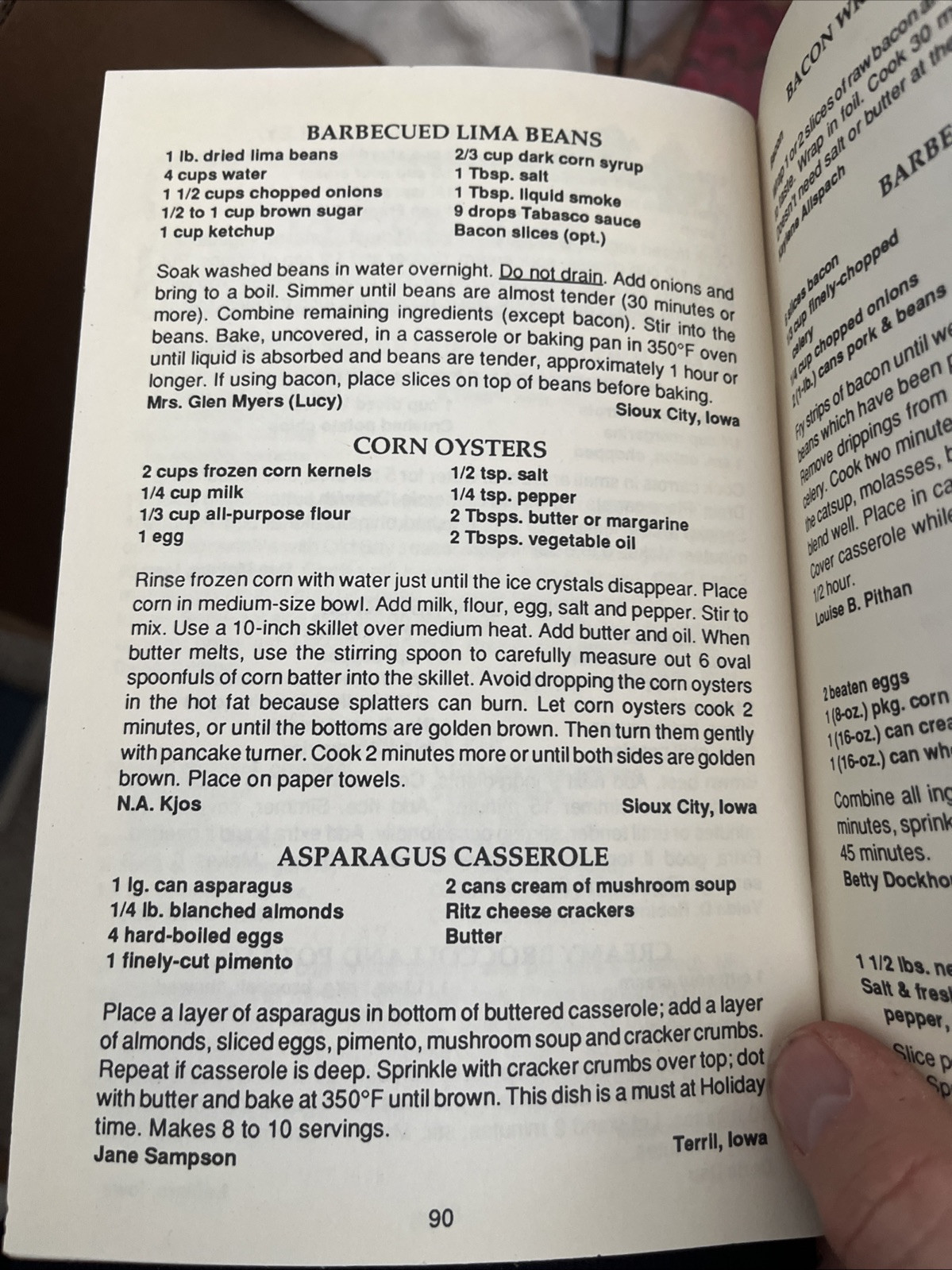 Iowa Holiday Cookbook Christmas ethnic Dutch Letters St. Nicholas cookie Vintage