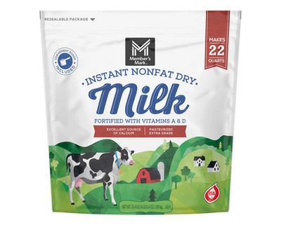 Member's Mark Non- Fat Instant Dry Milk, 70.4 oz.