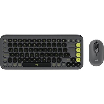 Logitech POP ICON COMBO Bluetooth  Tastatur, Maus-Set Easy Switch 3 Geräte,