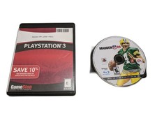 Madden 2009 Sony PlayStation 3 Disk and Case Gamestop Case