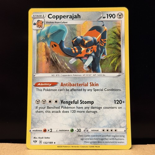 Copperajah 132/189 Holo Rare Darkness Ablaze Pokemon Card English LP