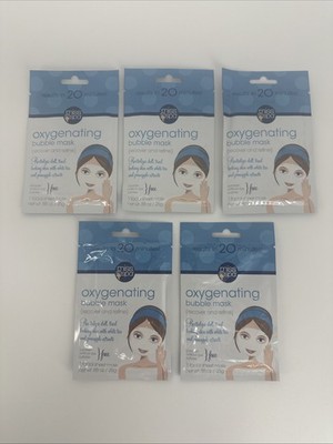 5 PACK Miss Spa Oxygenating Bubble Mask Recover & Refine Facial Sheet Mask x5