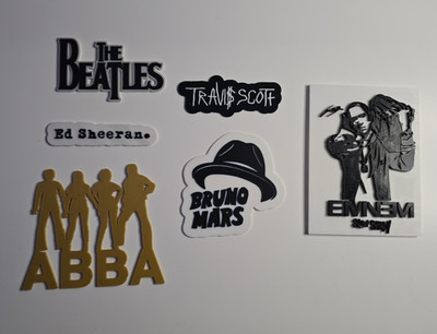 Musik-inspirierte Deko Schilder   3D Druck   Pop & Rap Wanddeko