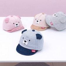 ‌Baby Bear Cap for Infants - Sun Hat with Visor for Newborns, Cute & Stylish