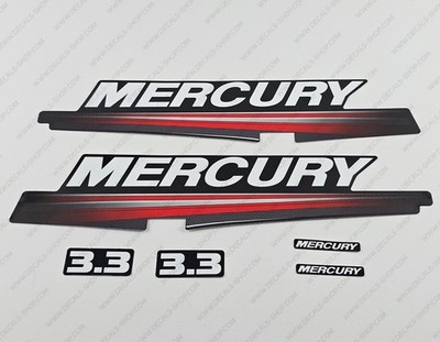 Mercury 3.3 hp Two Stroke New Model outboard engine decals sticker reproduction