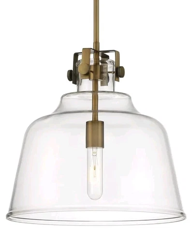 Designers Fountain 1 Light Pendant-14 Inches Tall And 15 Wide Antique Brass NEW - Picture 1 of 4