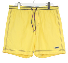 Napapijri Maillot de Bain Short Homme 2XL Vêtements de Plage Doublé Cordon Jaune