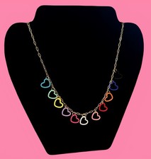 Heart Charm Necklace  Adjustable