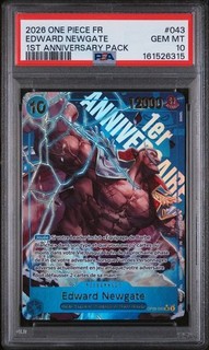 PSA 10 Edward Newgate 043 One Piece French 1st Anniversary Packk
