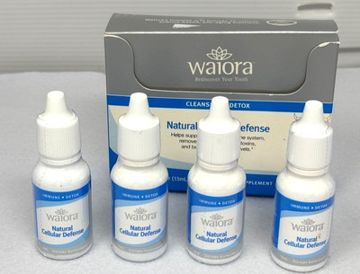 Waiora Natural Cellular Defense - 4 plastic bottles - 15ml each (2 oz total)