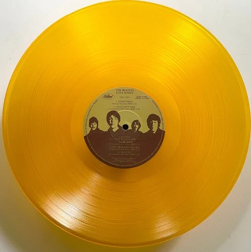 GOLD VINYL Vtg 1977 THE BEATLES Album LOVE SONGS Canada 1ST PRESS 2Lp OG NR MINT