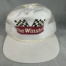 Vintage The Winston Checkered Flag Rope Hat