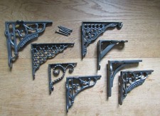 SINGLE Cast Iron rustic vintage victorian fancy scaffold Shelf Brackets