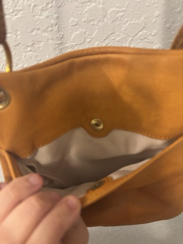 Margot New York Crossbody Shoulder Bag Purse Brown Genuine Leather - Picture 6 of 6